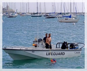 Lifeguard rescue boat