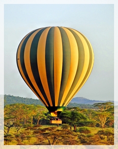  balloon over serengetti