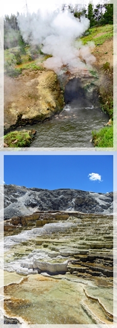 Dragon's mouth springs - Mammoth Hot springs - yellowstone