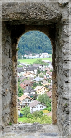 Meiringen-Turm der Burg Resti