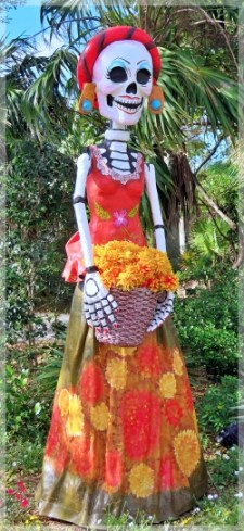 La Catrina vestida de mariposas