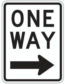 one way