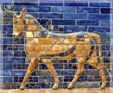 ancient mosaic of auroch